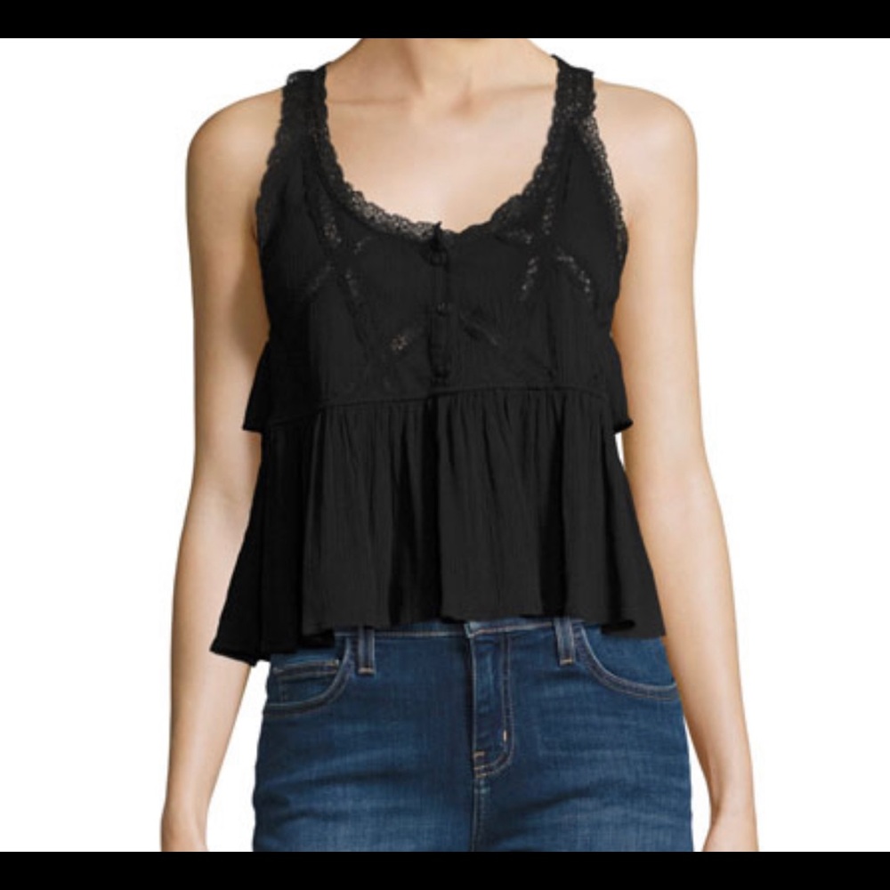 Current Elliot lace top
